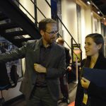 Mélanie Form aux côtés du directeur de Cap'Cinéma Moulins, Claude Verschl