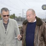 Jean-Jacques Richard, président du Festival accueillant Yves Boisset à la gare SNCF